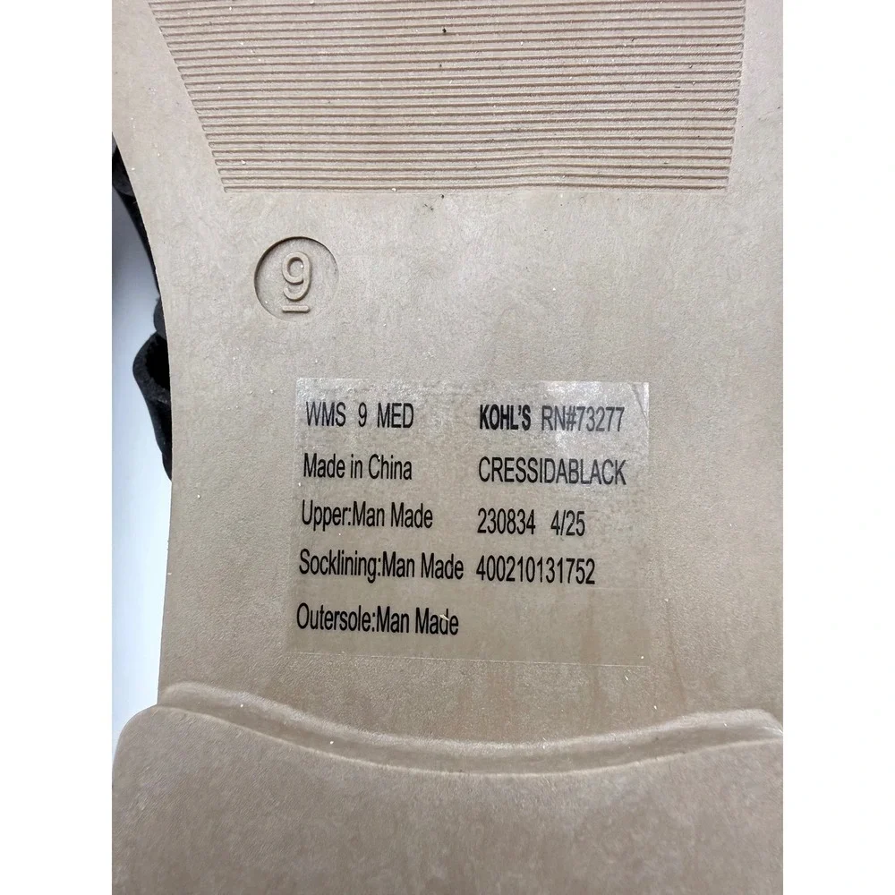 Sonoma Goods For Life Cressida Black Strappy Toe Loop Thong Flat Sandals Women 9 - Picture 6 of 6